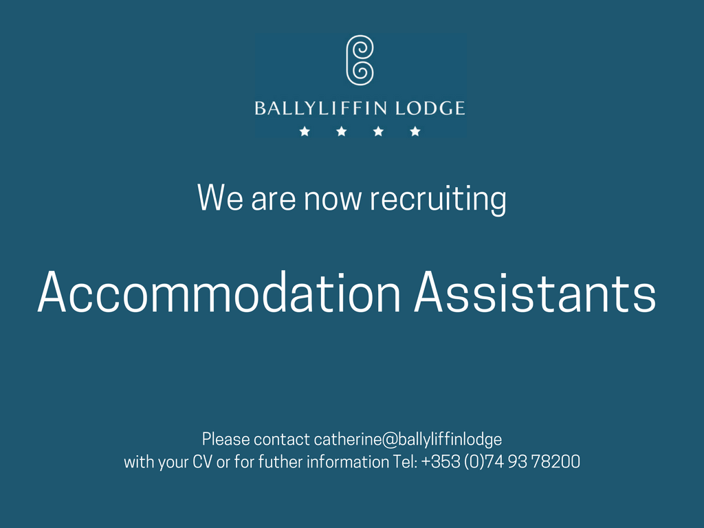 Career Opportunities at Ballyliffin Lodge & Spa
